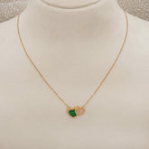 Eternal Hearts Duo Necklace 2.8 Grams, 18kt Gold